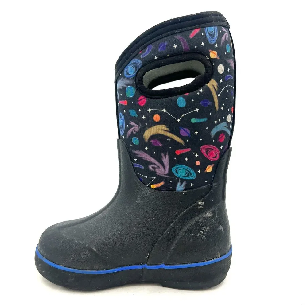 BOGS Classic II Kids Space Galaxy Waterproof Insulated Winter Boots Size 11